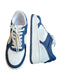 Alo Shoe Size 6.5 White & Navy Leather Platform Athletic Sneakers White & Navy / 6.5