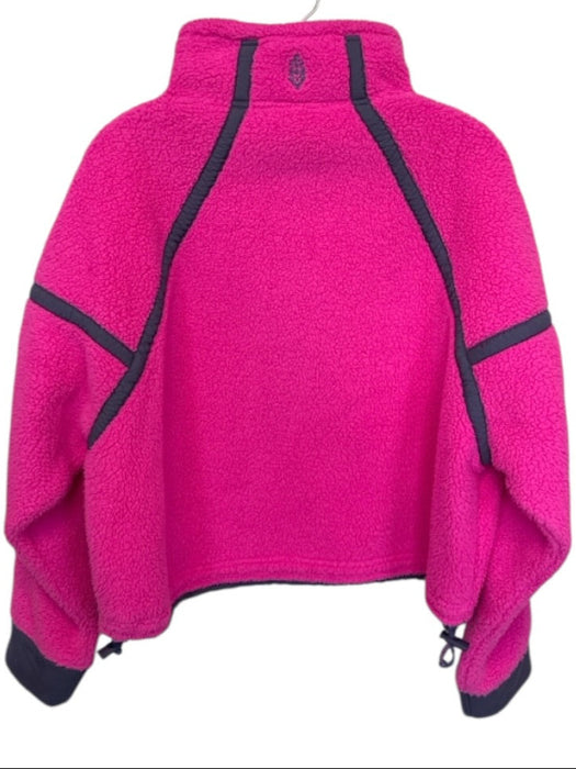 FP Movement Size XS Hot pink Polyester Fuzzy Half Zip Athletic Jacket Hot pink / XS