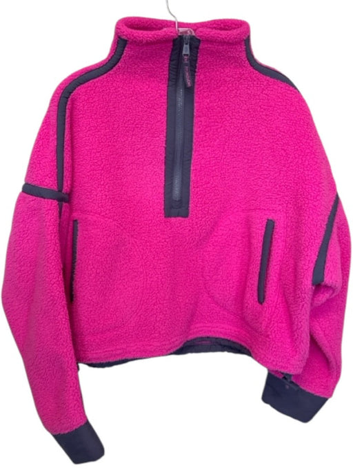 FP Movement Size XS Hot pink Polyester Fuzzy Half Zip Athletic Jacket Hot pink / XS