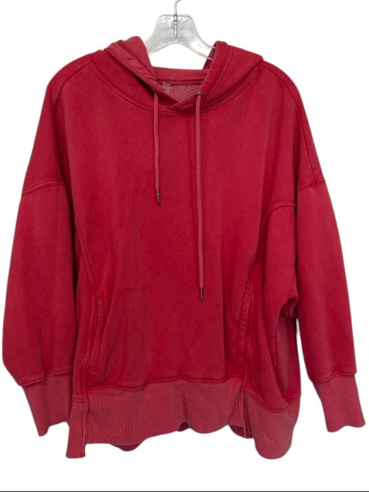 FP Movement Size XS Red Cotton Long Sleeve Drawstring Athletic Hoodie Red / XS