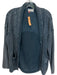 Pilcro Size XS Slate Blue Cotton Woven Open Front Sweater Slate Blue / XS