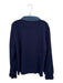 In February Size L Navy Cotton Denim Collar Half Button Knit Sweater Navy / L