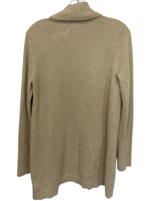 Lilly Pulitzer Size M Tan Cashmere Long Sleeve Metallic Thread Sweater Tan / M