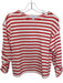 Evereve Size XS White & Red Pima Cotton Long Sleeve Striped Top White & Red / XS