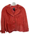 Worth Size 6 coral Suede Collar Buttons Peplum Jacket coral / 6