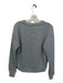 Evereve Size S Gray & Silver Cotton Blend Long Sleeve Rhinestone Sweatshirt Gray & Silver / S