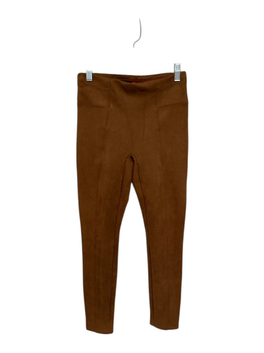 Spanx Size S Camel Vegan Suede Elastic Waist Leggings Camel / S
