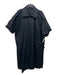 ALLSAINTS Size M/L Black Cotton Short Sleeve Buttons Trench Coat Black / M/L