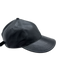 Coach Black Lamb leather Adjustable Baseball cap Hat Black / M/L