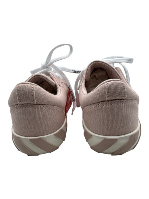 Off-White Shoe Size 7 Pink, White, Orange Canvas Diagonal Stripe Sneakers Pink, White, Orange / 7