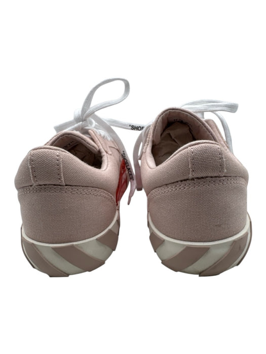 Off-White Shoe Size 7 Pink, White, Orange Canvas Diagonal Stripe Sneakers Pink, White, Orange / 7