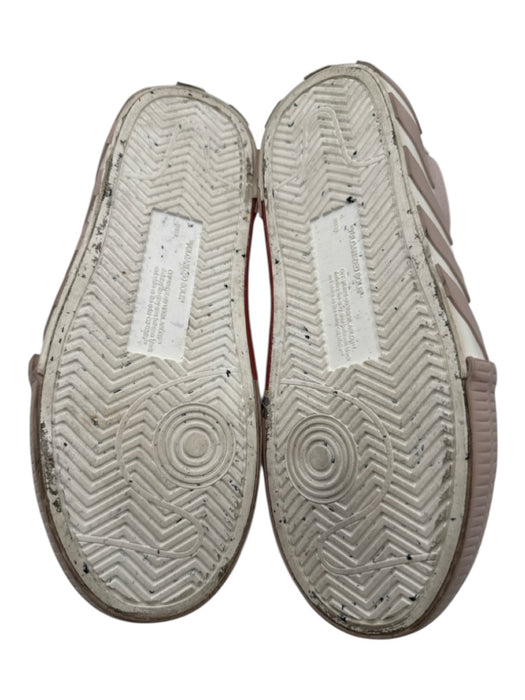 Off-White Shoe Size 7 Pink, White, Orange Canvas Diagonal Stripe Sneakers Pink, White, Orange / 7