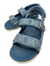 Gucci Shoe Size 38 Blue & White Textile Denim Guccissima Velcro Sandals Blue & White / 38