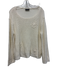 Wooden Ships Size M/L Cream Cotton Blend Open Knit Wide Neck Boxy Sweater Cream / M/L
