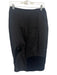 Staud Size S Black Wool & Silk Blend Velvet Detail Hand Midi Skirt Black / S