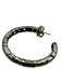 John Hardy Silver Sterling Silver Textured Hoop Large Earrings Silver