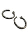 John Hardy Silver Sterling Silver Textured Hoop Large Earrings Silver