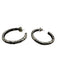 John Hardy Silver Sterling Silver Textured Hoop Large Earrings Silver