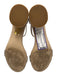 Jeffrey Campbell Shoe Size 6.5 Silver Leather Rhinestones Ankle Strap Sandals Silver / 6.5