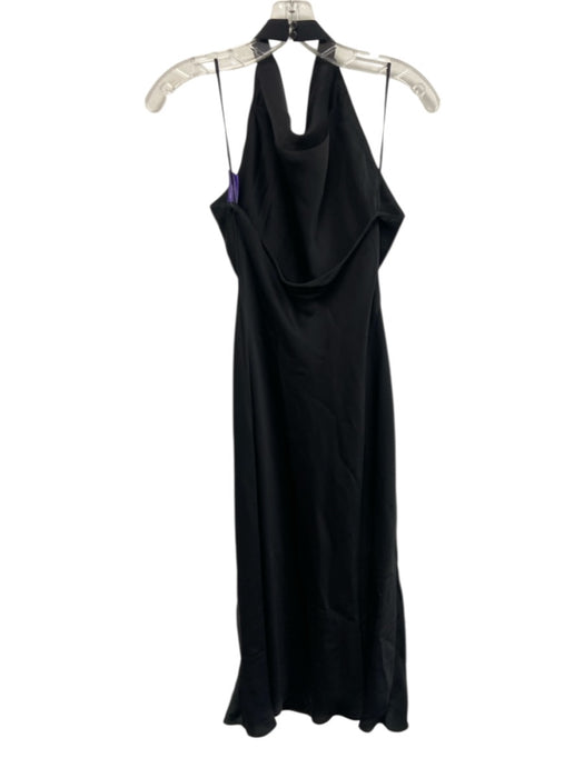 Babaton Size 0 Black Polyester Sleeveless Halter Neck Maxi Dress Black / 0