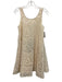 Tuckernuck Size XXS White Cotton & Nylon Sleeveless Knee Length Floral Dress White / XXS