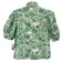 Hyacinth House Size XXS Green & White Cotton Short Puff Sleeve Floral Short Set Green & White / XXS