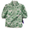 Hyacinth House Size XXS Green & White Cotton Short Puff Sleeve Floral Short Set Green & White / XXS