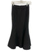 Tuckernuck Size XXS Black Polyester Back Zip Midi Flounce Skirt Black / XXS