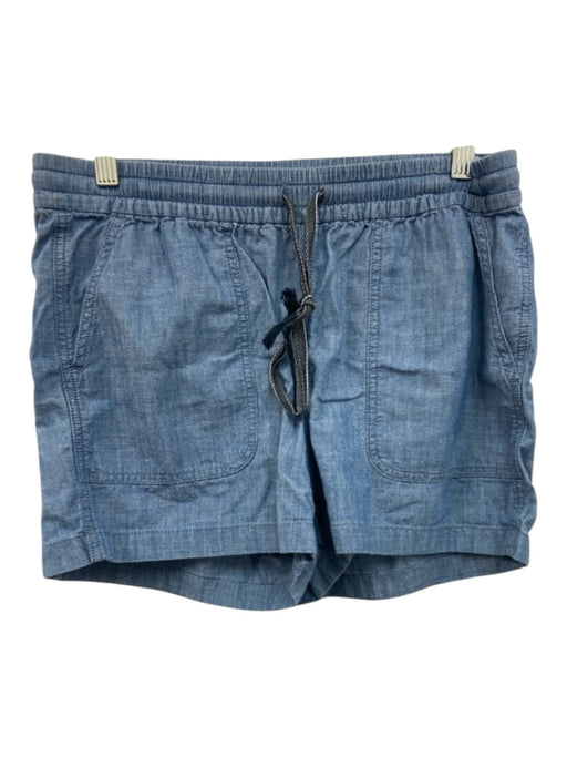 J Crew Size S Blue Cotton Chambray Elastic Waist Drawstring Shorts Blue / S
