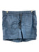 J Crew Size S Blue Cotton Chambray Elastic Waist Drawstring Shorts Blue / S