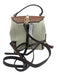 House of Harlow Brown & White Leather Back Bow Croc Embossed Stud Detail Bag Brown & White / S