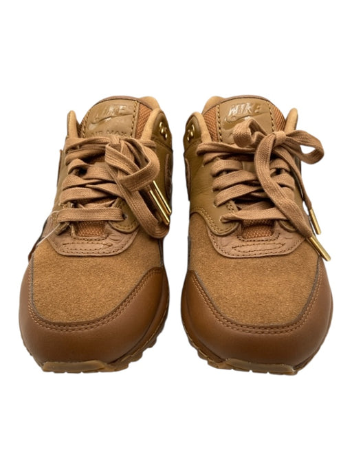 Nike Shoe Size 6 Brown Leather Suede Low Top Air Force 1 Sneakers Brown / 6