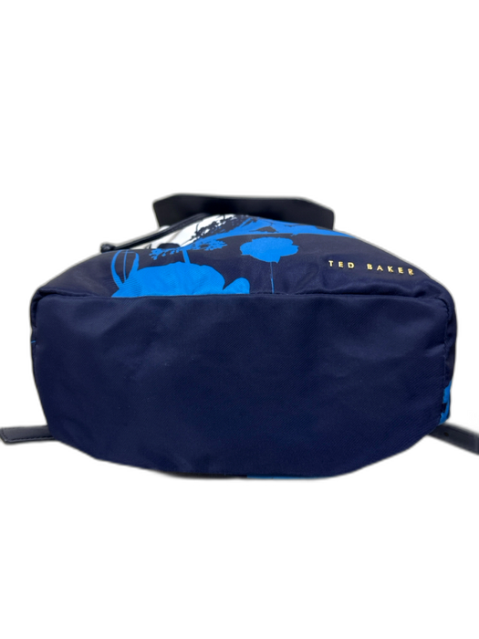 Ted Baker Navy, Blue & White Synthetic Drawstring Printed Backpack Navy, Blue & White