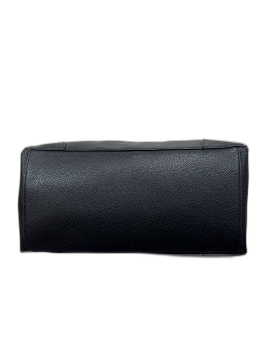 Rebecca Minkoff Black Leather Zip Close Top Handle Zip Pocket Bag Black / M