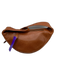 Cole Haan Cognac Brown Pebble Leather Zip Front Fanny Pack Belt Bag Bag Cognac Brown / S