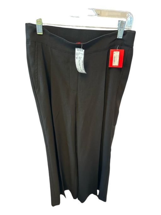 Spanx Size SP Black Polyester Wide Leg Elastic Waist Trouser Pants Black / SP