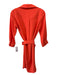 Trina Turk Size 2 Orange Polyester V Neck Pocket Long Sleeve Dress Orange / 2