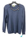 Stella McCartney Size 40 Navy Cotton Rounded Chain Detail Long Sleeve Sweatshirt Navy / 40