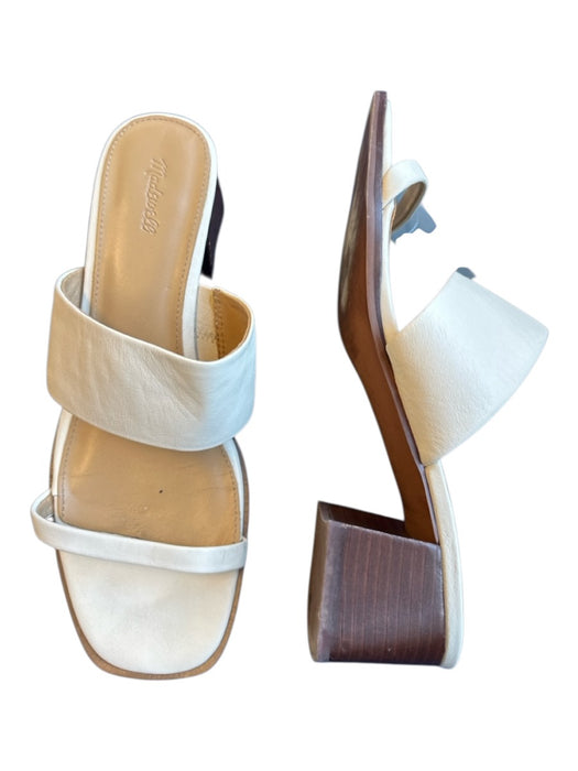 Madewell Shoe Size 10 Cream Double Strap Open Toe & Heel Chunky Heel Heels Cream / 10