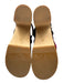Loeffler Randall Shoe Size 2 Beige & Brown Wood & Leather Fleece Slingback Clogs Beige & Brown / 2