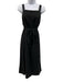 Roam Size S/M Black Linen Wrap button straps Above Knee Dress Black / S/M
