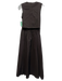 COS Size 6 Dark Brown Cotton Cut Out Back Maxi Dress Dark Brown / 6