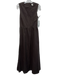 COS Size 6 Dark Brown Cotton Cut Out Back Maxi Dress Dark Brown / 6