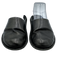 VIBAe Shoe Size 37 Black Leather Round Toe Mule Flats Black / 37