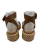 Emporio Armani Shoe Size 5 Brown & Tan Leather Upper Toe Strap Logo Sandals Brown & Tan / 5