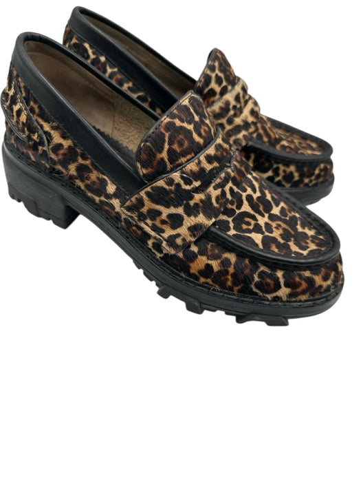 Rag & Bone Shoe Size 36.5 Brown & Black Leather Upper Pony Hair Penny Loafers Brown & Black / 36.5