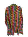 Livro Size XL Multi Cotton Abstract Print Quarter Button Collar Above Knee Dress Multi / XL