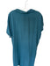 Eileen Fisher Size XL Sea Green Tencel Blend Quarter Button Short Sleeve Dress Sea Green / XL
