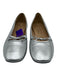 Coconuts by Matisse Shoe Size 10 Silver Leather Flat Tie Bow Shoes Silver / 10