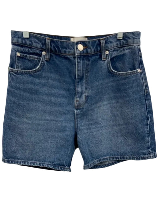 Frame Size 28 Denim Cotton High Waist Pockets Shorts Denim / 28
